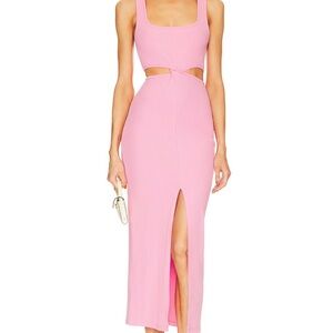L*Space Pink Cutout Maxi Dress